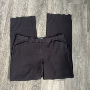 Simply Vera Wang Size 16 Black Wide Leg Slacks Pants